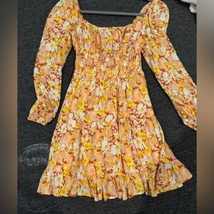 Star Space Floral Dress Size Small